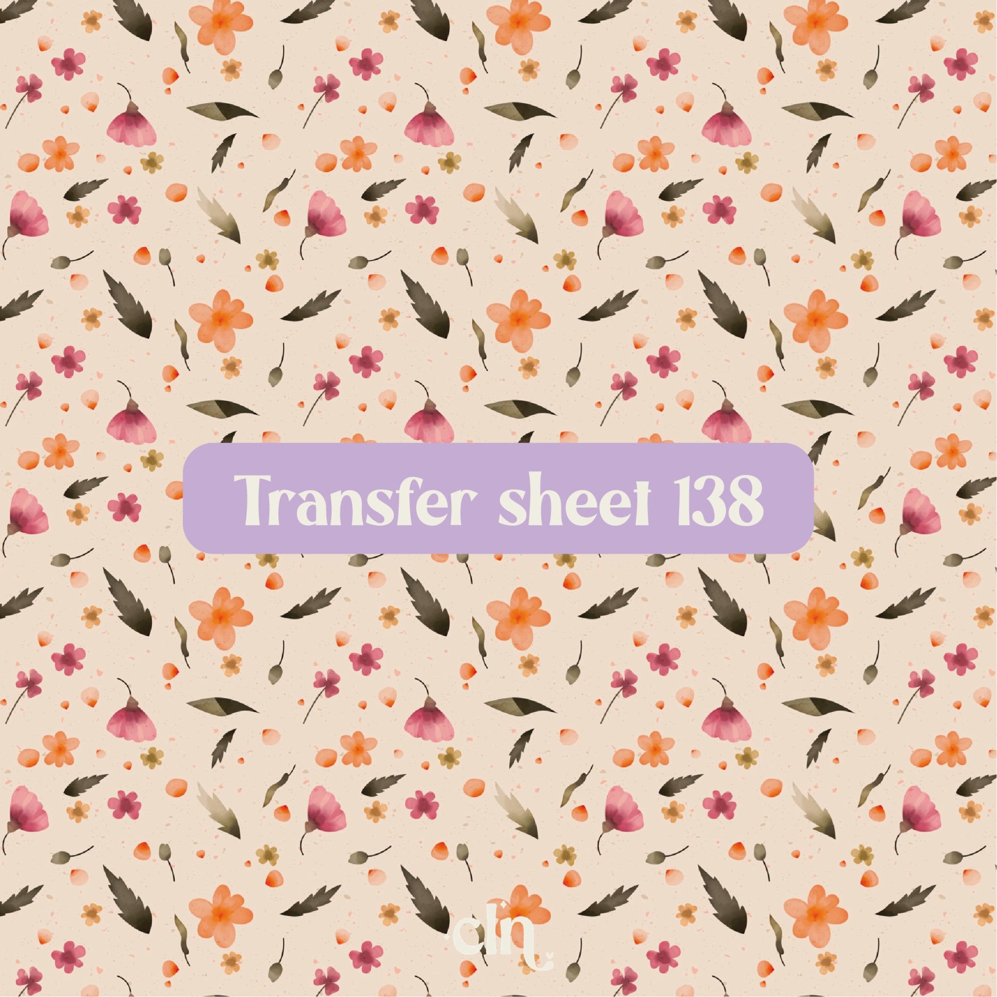 Transfer sheet 138 - Transfer paper - CLN Atelier