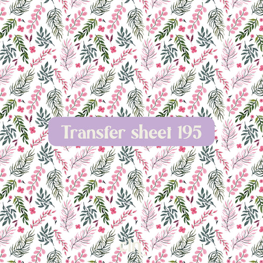 Transfer sheet 195 - Transfer paper - CLN Atelier