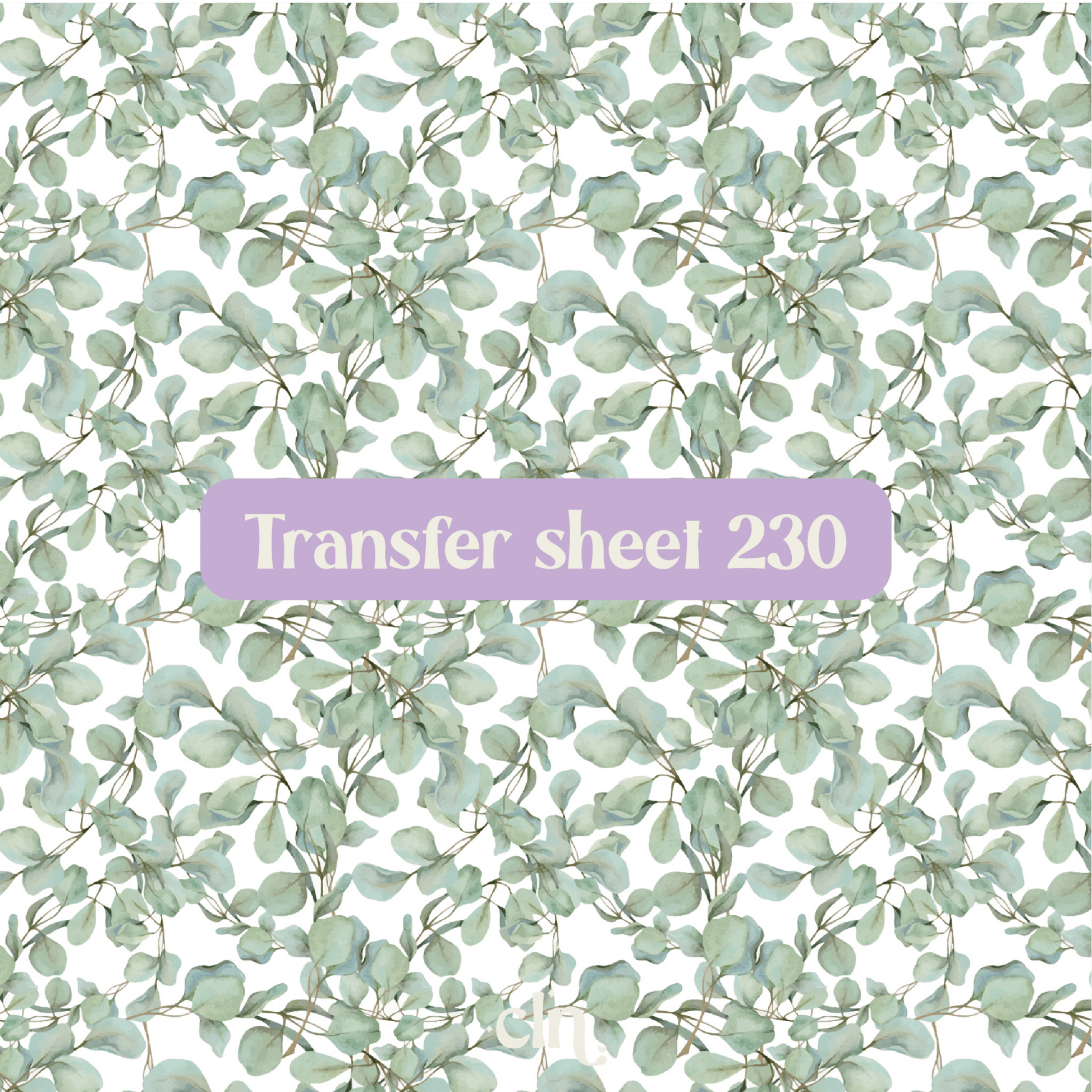 Transfer sheet 230 - Greenery - Transfer paper - CLN Atelier