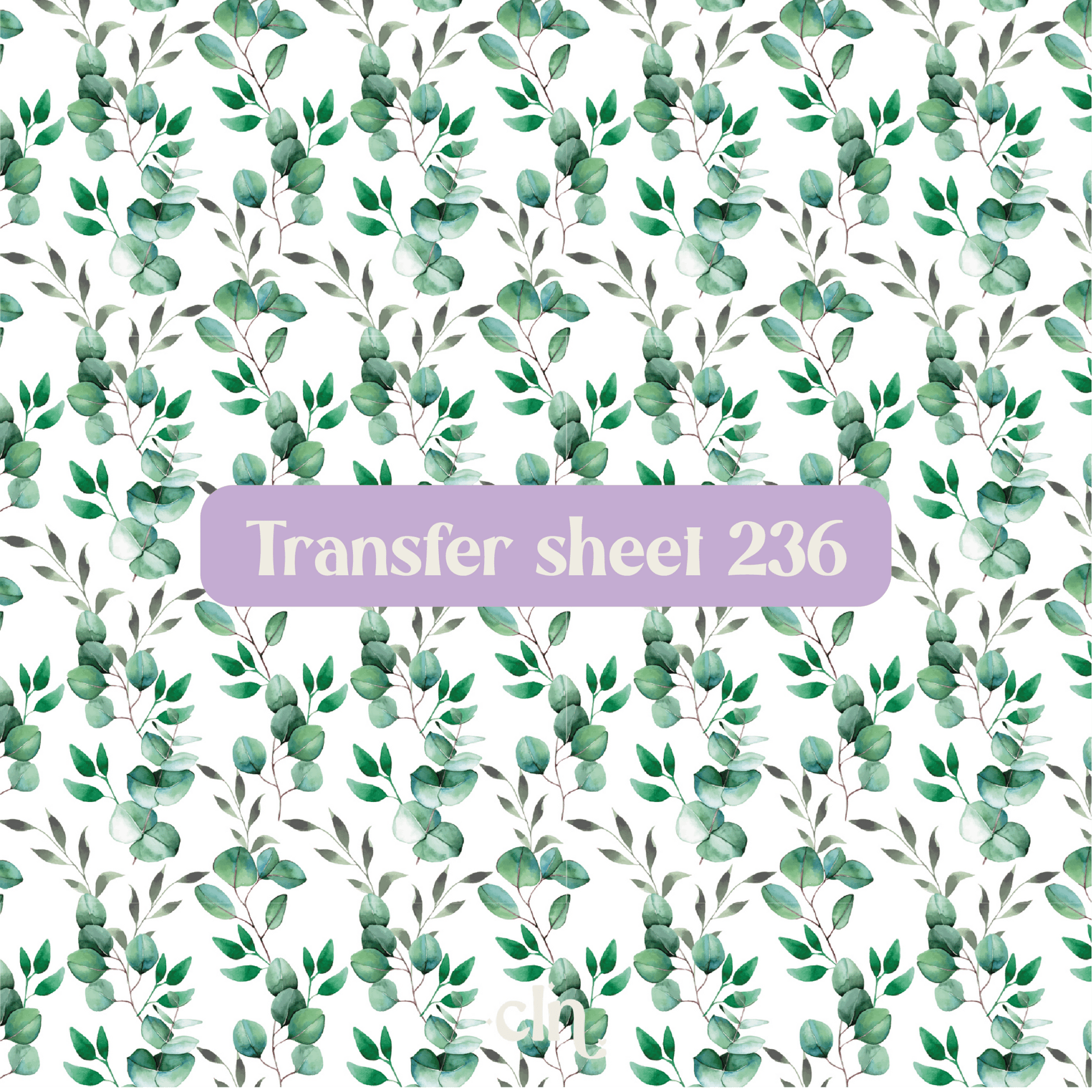 Transfer sheet 236 - Greenery - Transfer paper - CLN Atelier