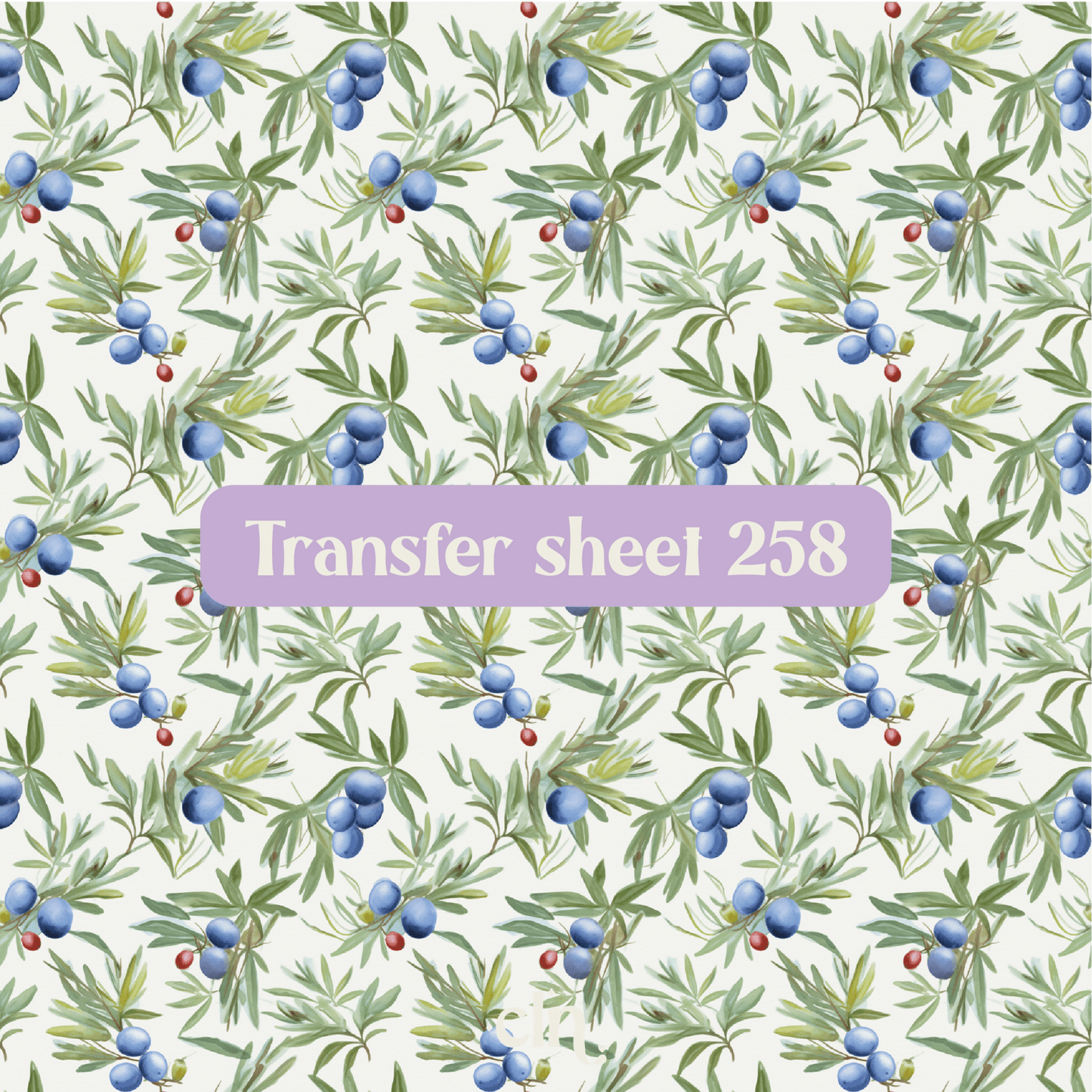 Transfer sheet 258 - Olives - Transfer paper - CLN Atelier