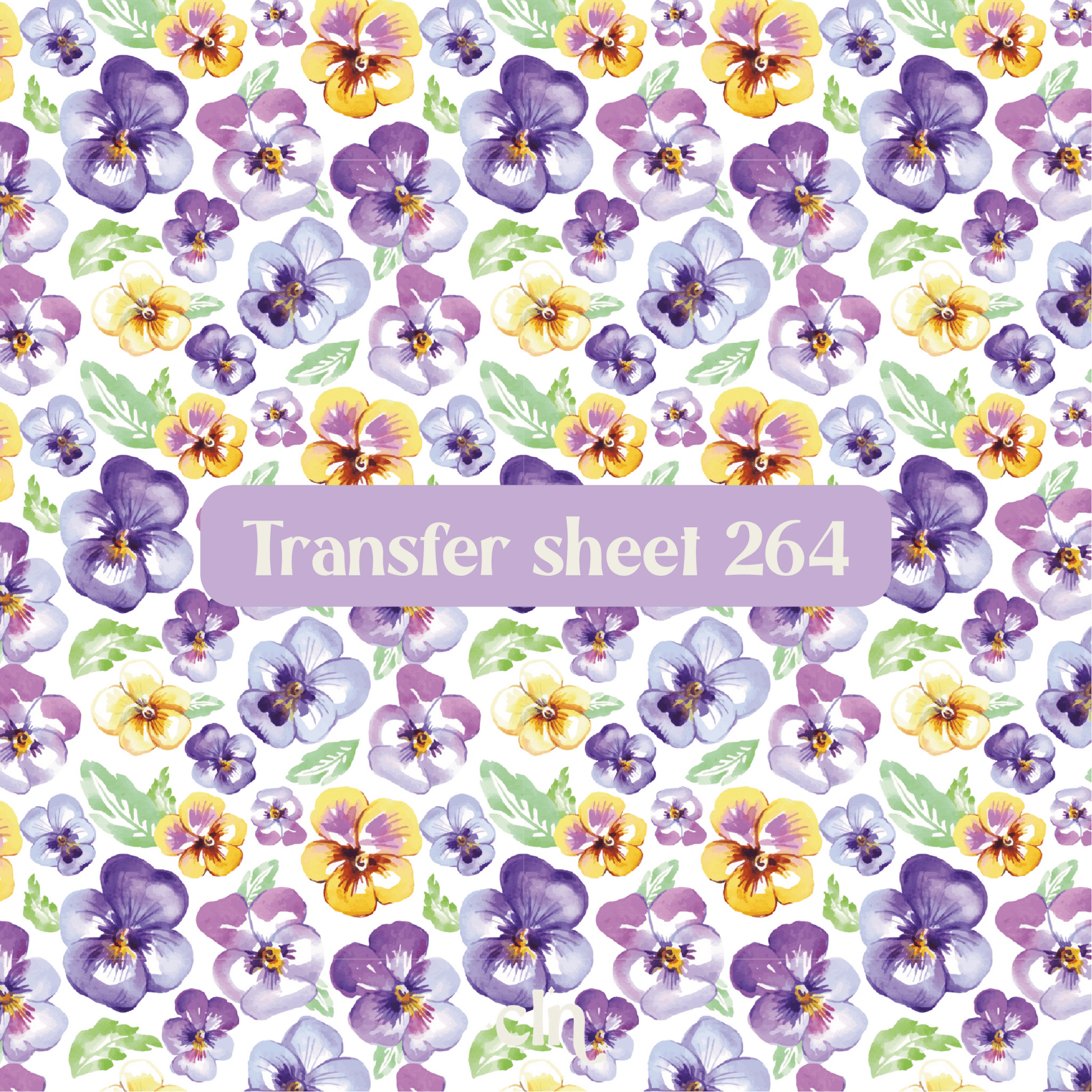 Transfer sheet 264 - Pansy - Transfer paper - CLN Atelier