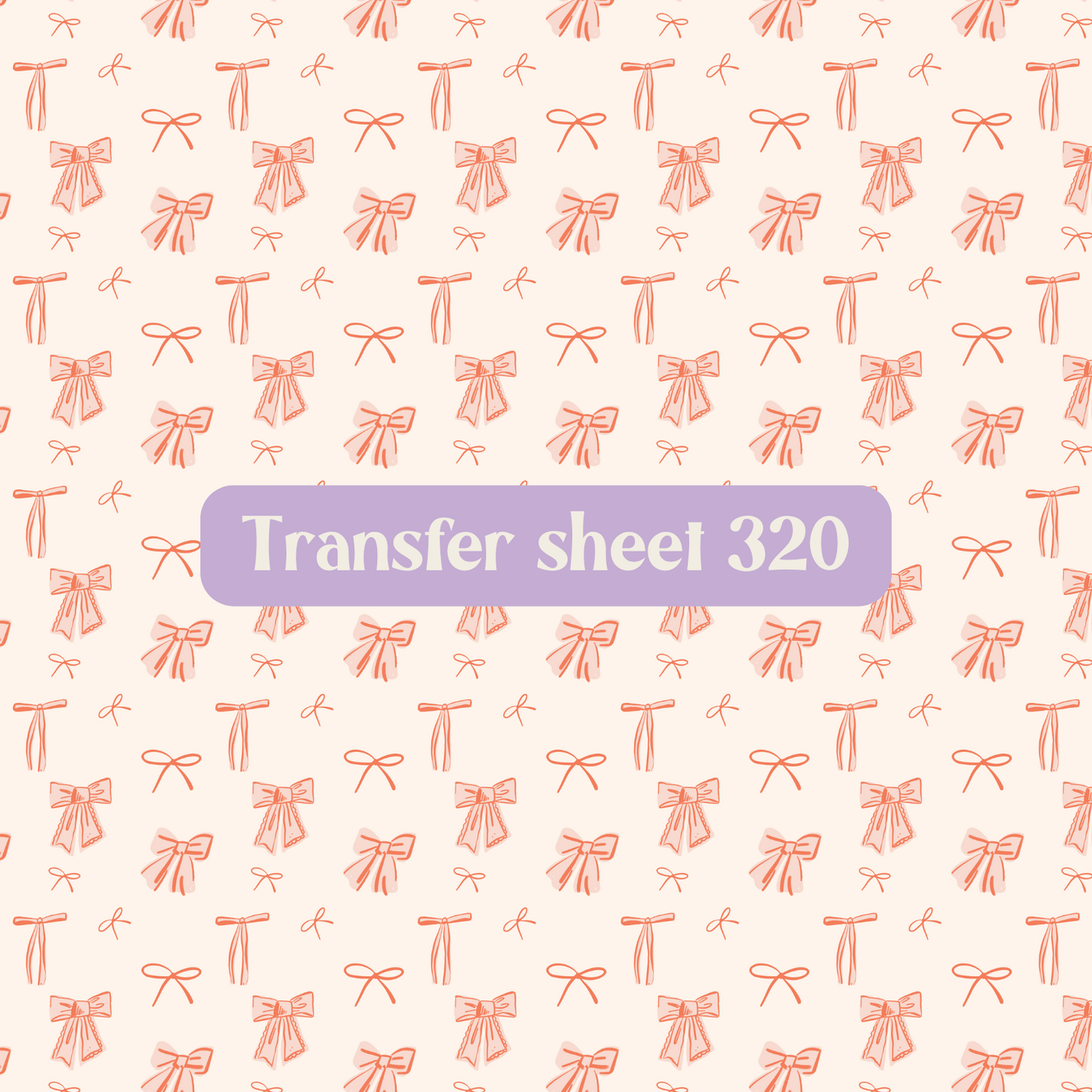 Transfer sheet 320 - Bows, red and white, cute, coquette - Transfer paper - CLN Atelier