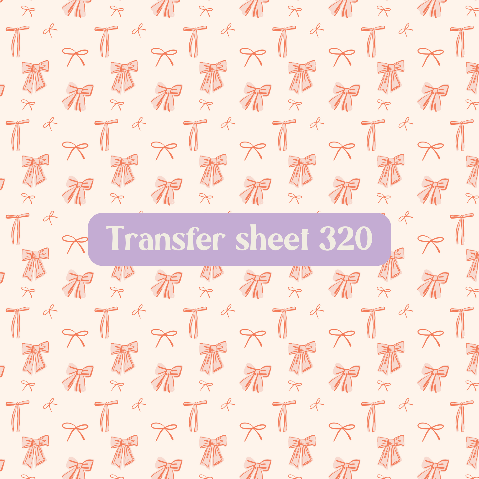 Transfer sheet 320 - Bows, red and white, cute, coquette - Transfer paper - CLN Atelier
