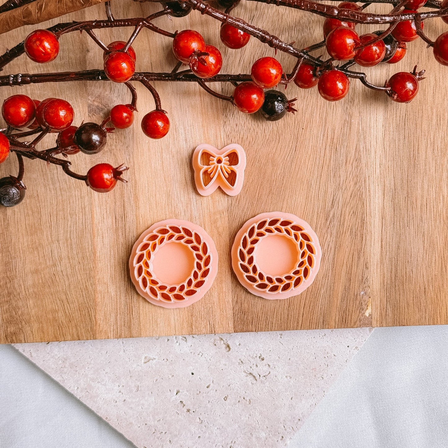 Wreath with bow set - Cutter - CLN Atelier