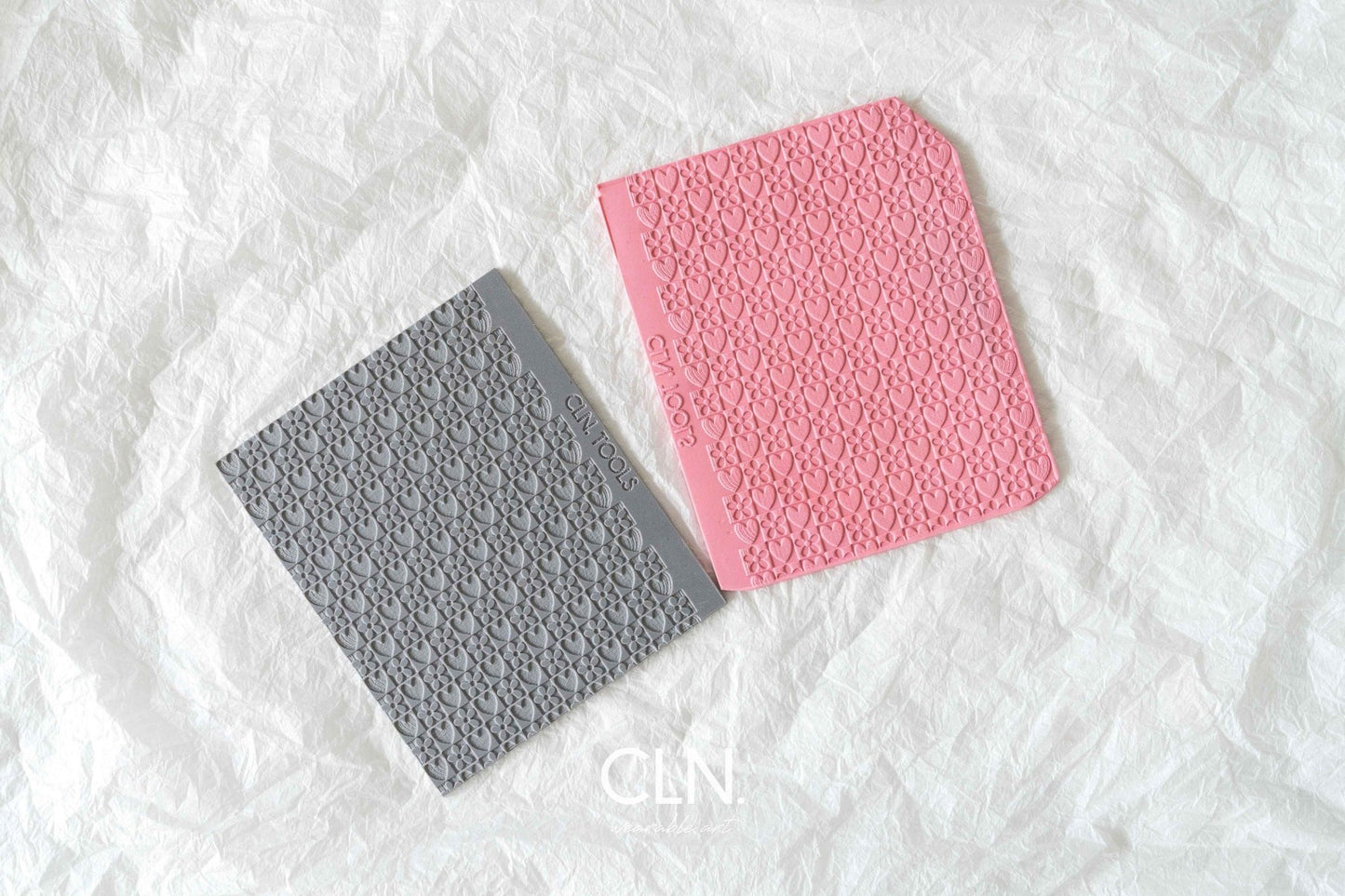 Checked daisy and hearts soft texture - Soft texture - CLN Atelier