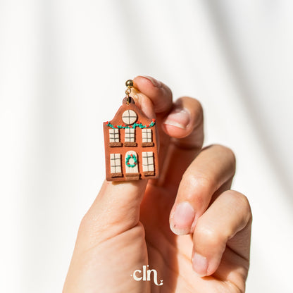 Christmas house - Earrings - CLN Atelier
