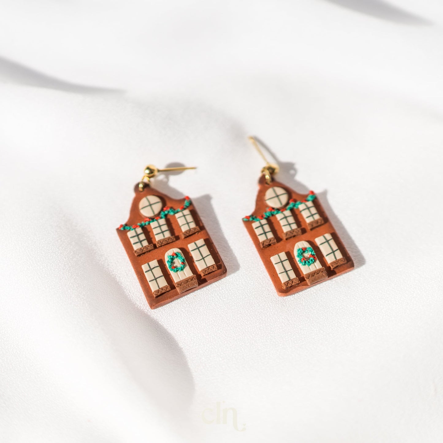 Christmas house - Earrings - CLN Atelier
