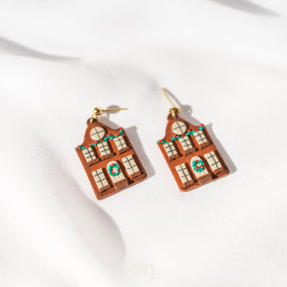 Christmas house - Earrings - CLN Atelier