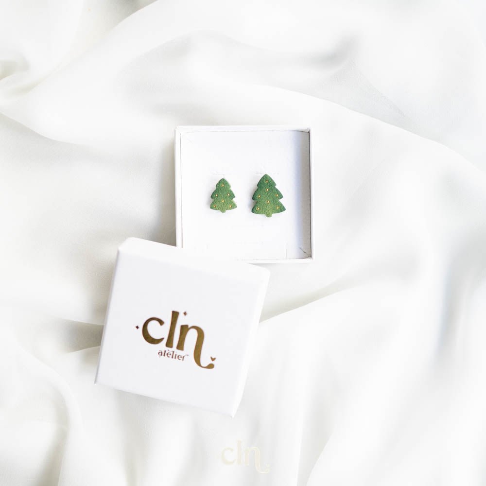 Christmas tree 2 sizes - Earrings - CLN Atelier