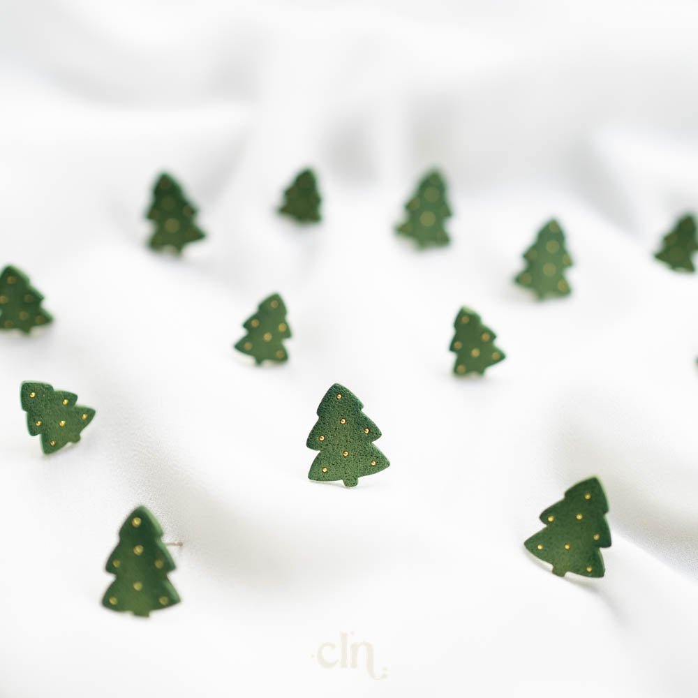 Christmas tree 2 sizes - Earrings - CLN Atelier