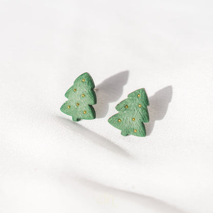 Christmas tree 2 sizes - Earrings - CLN Atelier