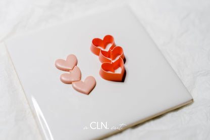 Embossed heart chain - Cutter - CLN Atelier