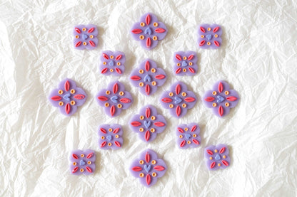 Lilac Tiles - Earrings - CLN Atelier