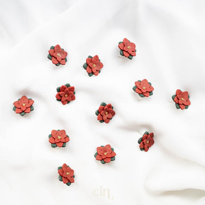 Poinsettia - Earrings - CLN Atelier