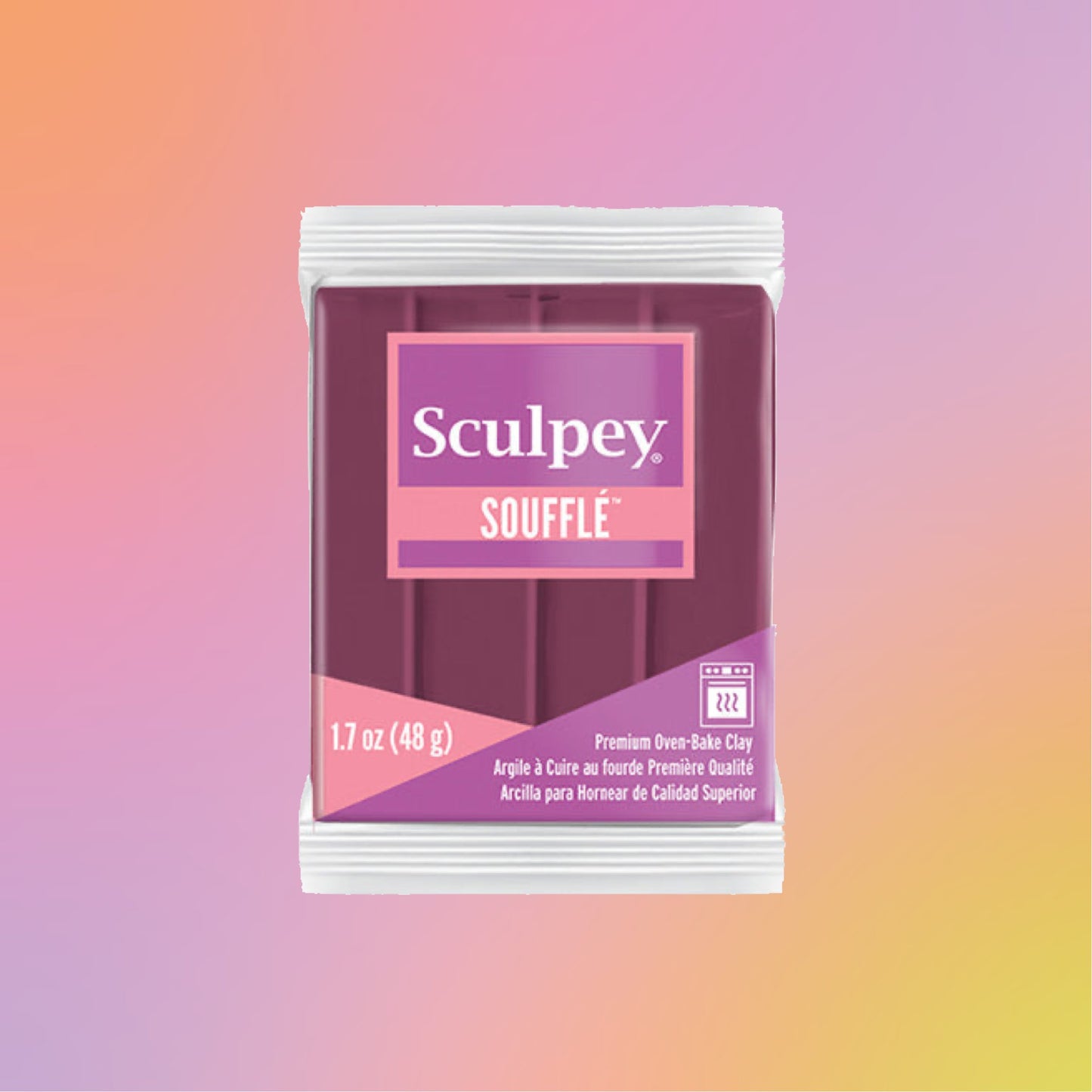 Sculpey Soufflé Cabernet 48g - Polymer Clay - CLN Atelier