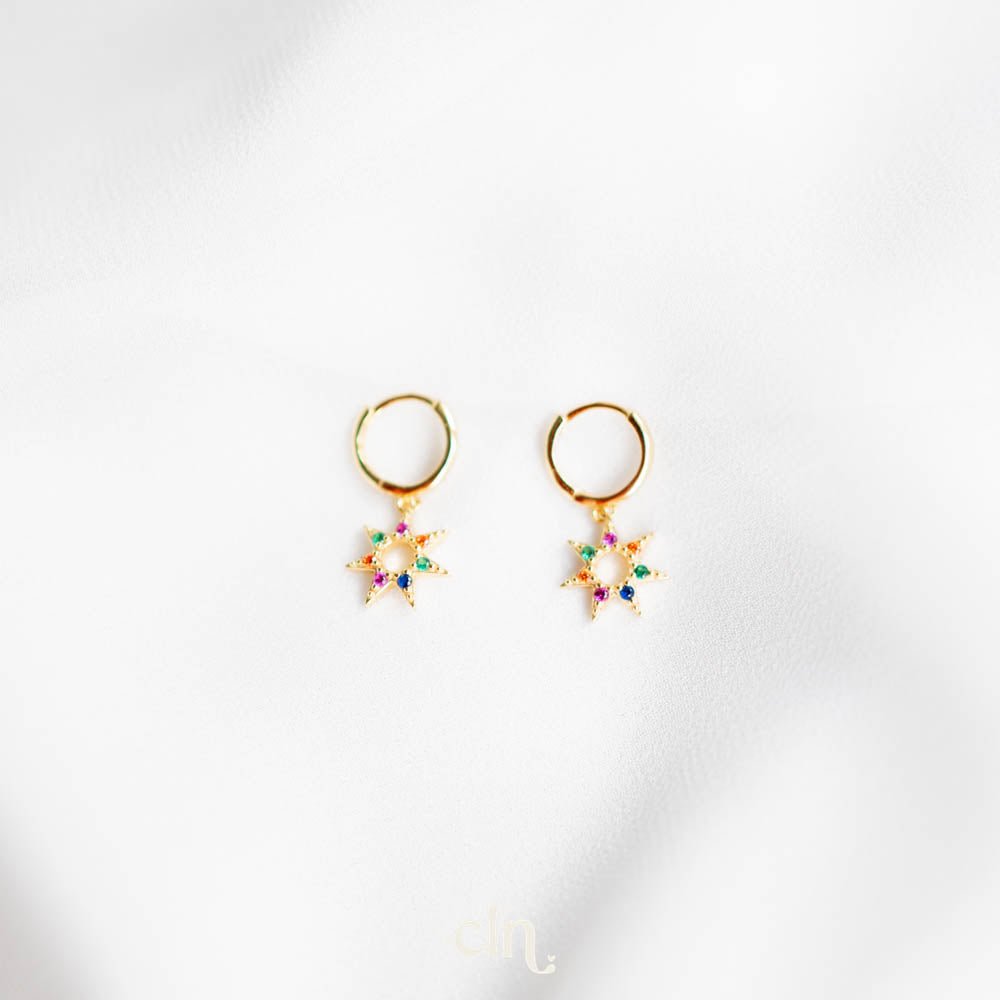 Star hoop set - Earrings - CLN Atelier