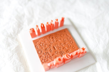 Sun Mini Stamp - clay stamp - CLN Atelier