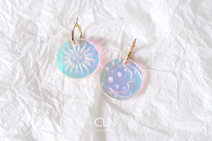 The sun and moon duo - Earrings - CLN Atelier