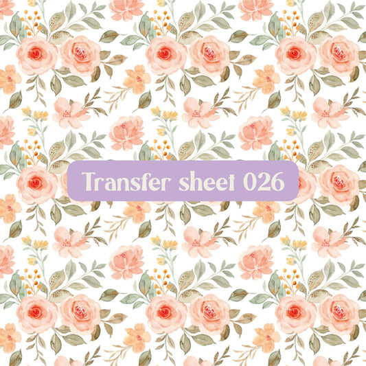 Transfer sheet 026 - Transfer paper - CLN Atelier