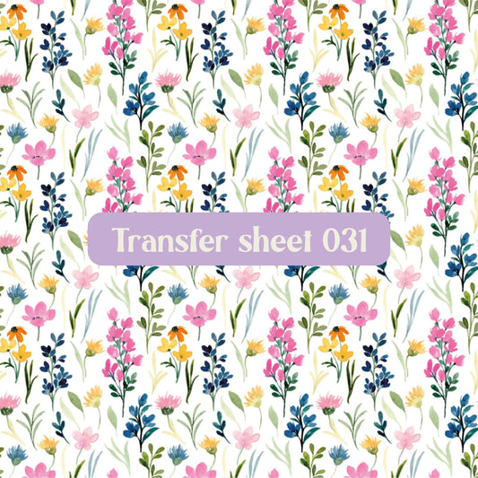 Transfer sheet 031 - Transfer paper - CLN Atelier