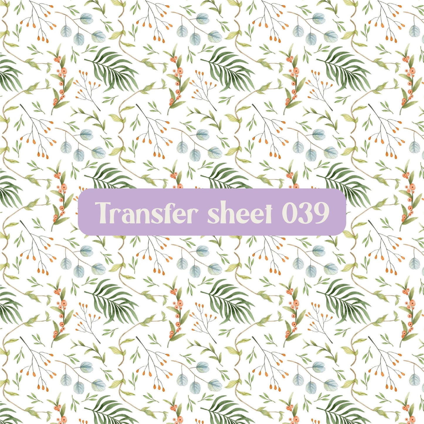 Transfer sheet 039 - Transfer paper - CLN Atelier