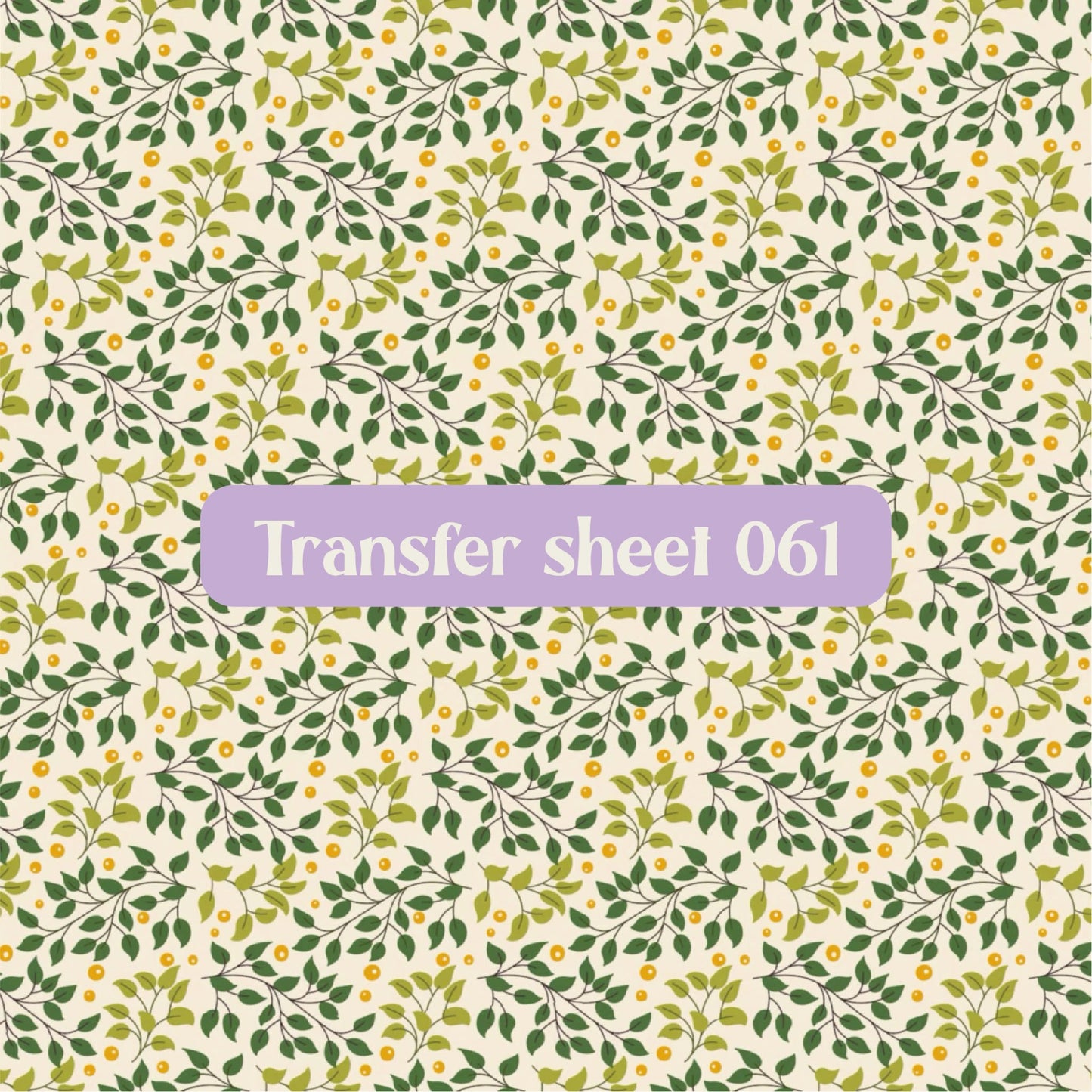 Transfer sheet 061 - Transfer paper - CLN Atelier