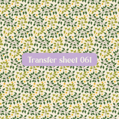 Transfer sheet 061 - Transfer paper - CLN Atelier