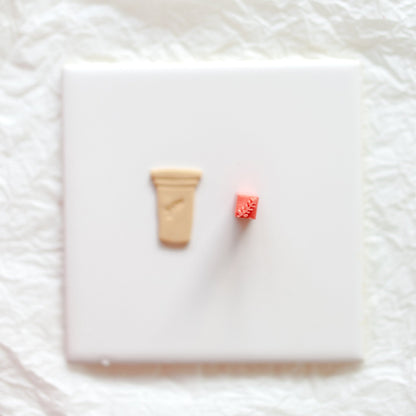 Twig Mini Stamp - clay stamp - CLN Atelier