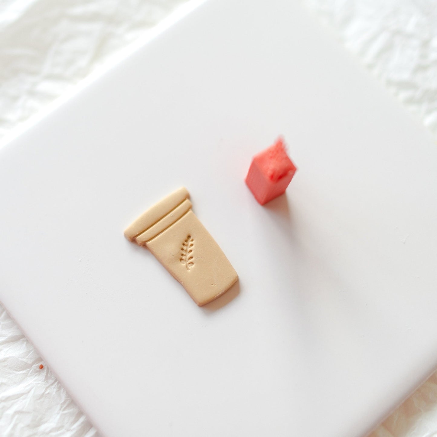 Twig Mini Stamp - clay stamp - CLN Atelier