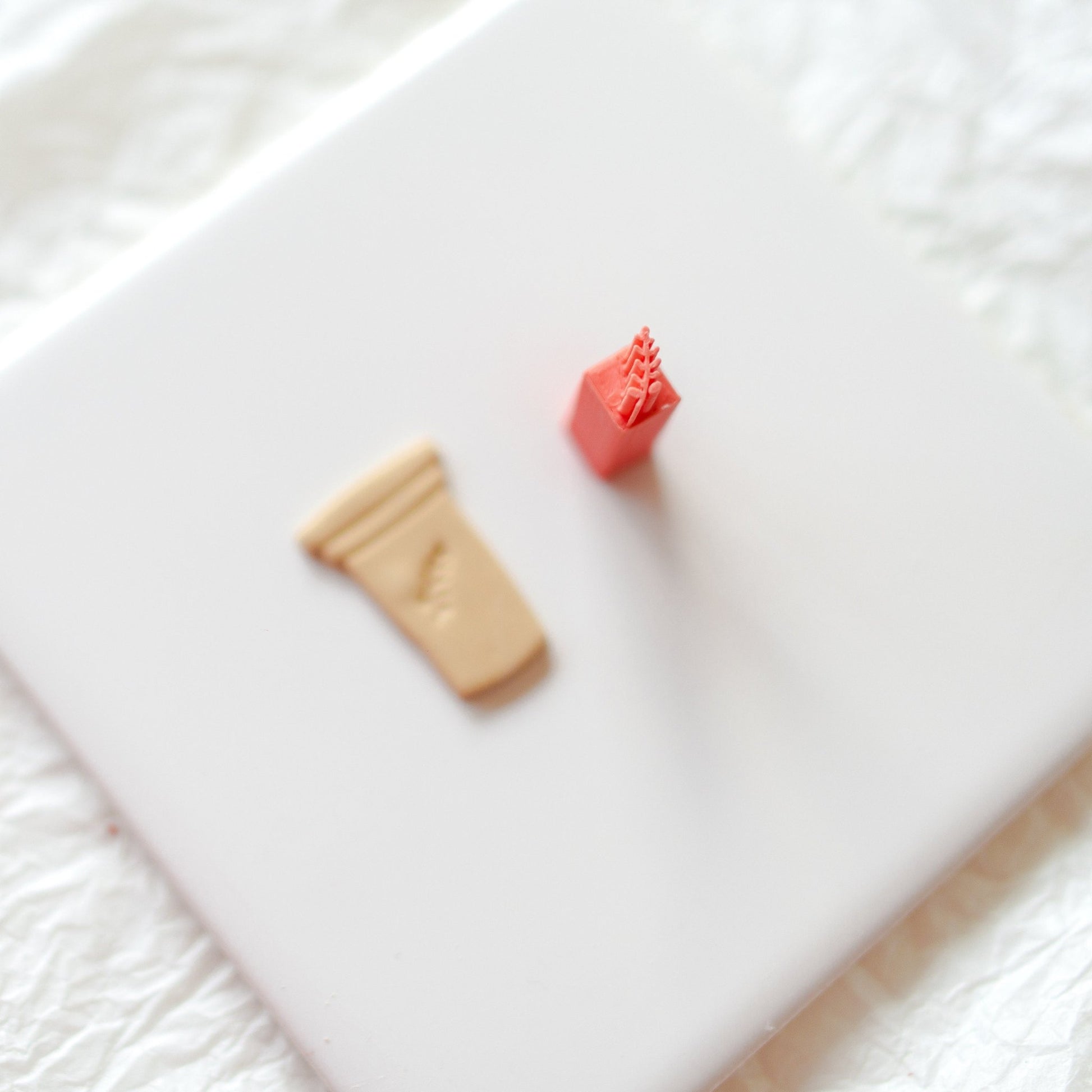 Twig Mini Stamp - clay stamp - CLN Atelier