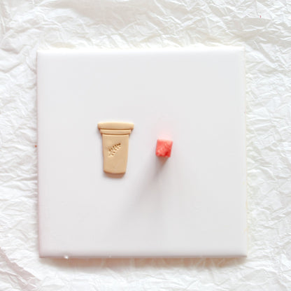 Twig Mini Stamp - clay stamp - CLN Atelier