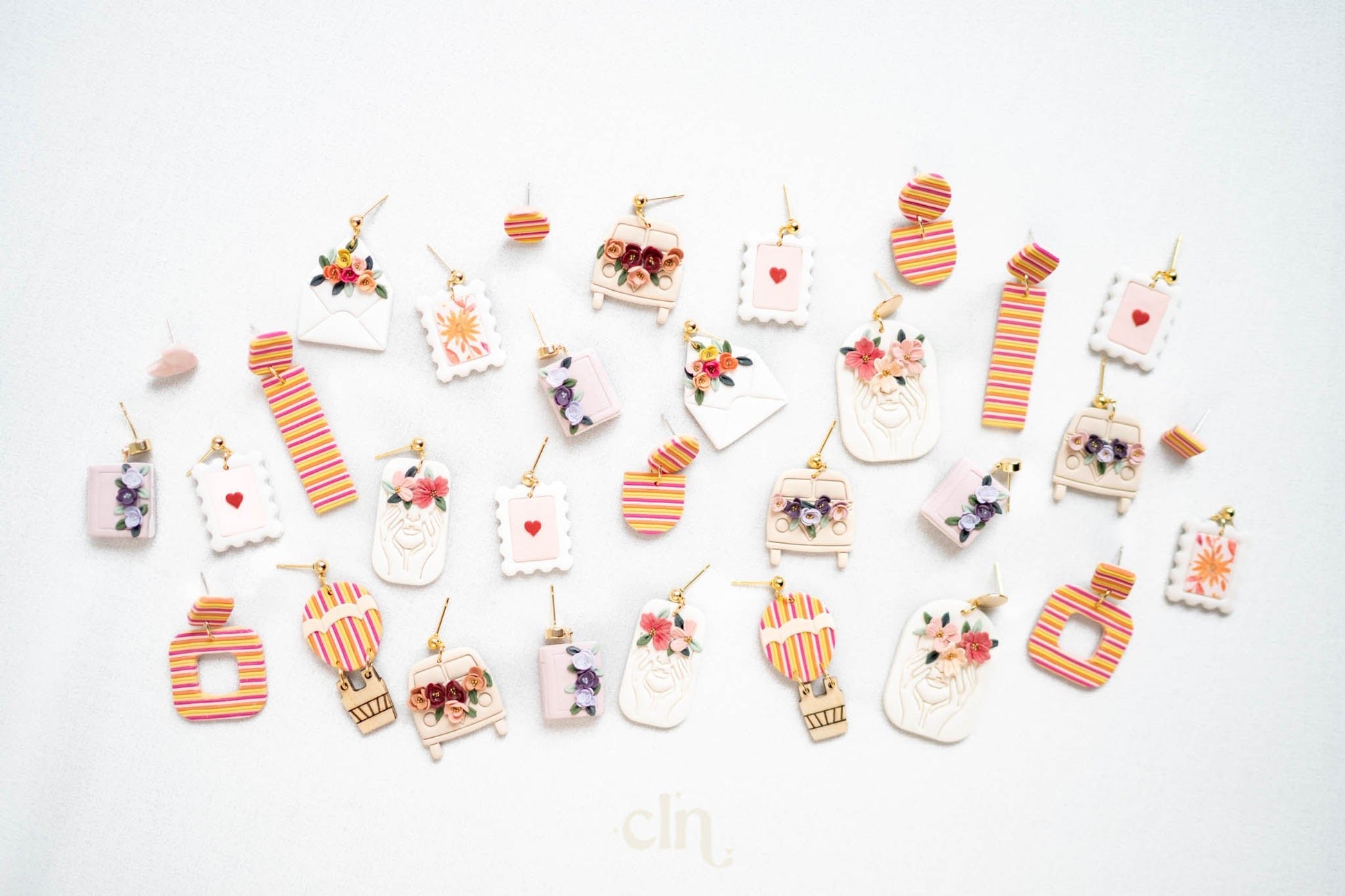 Valentine's stamps - Earrings - CLN Atelier