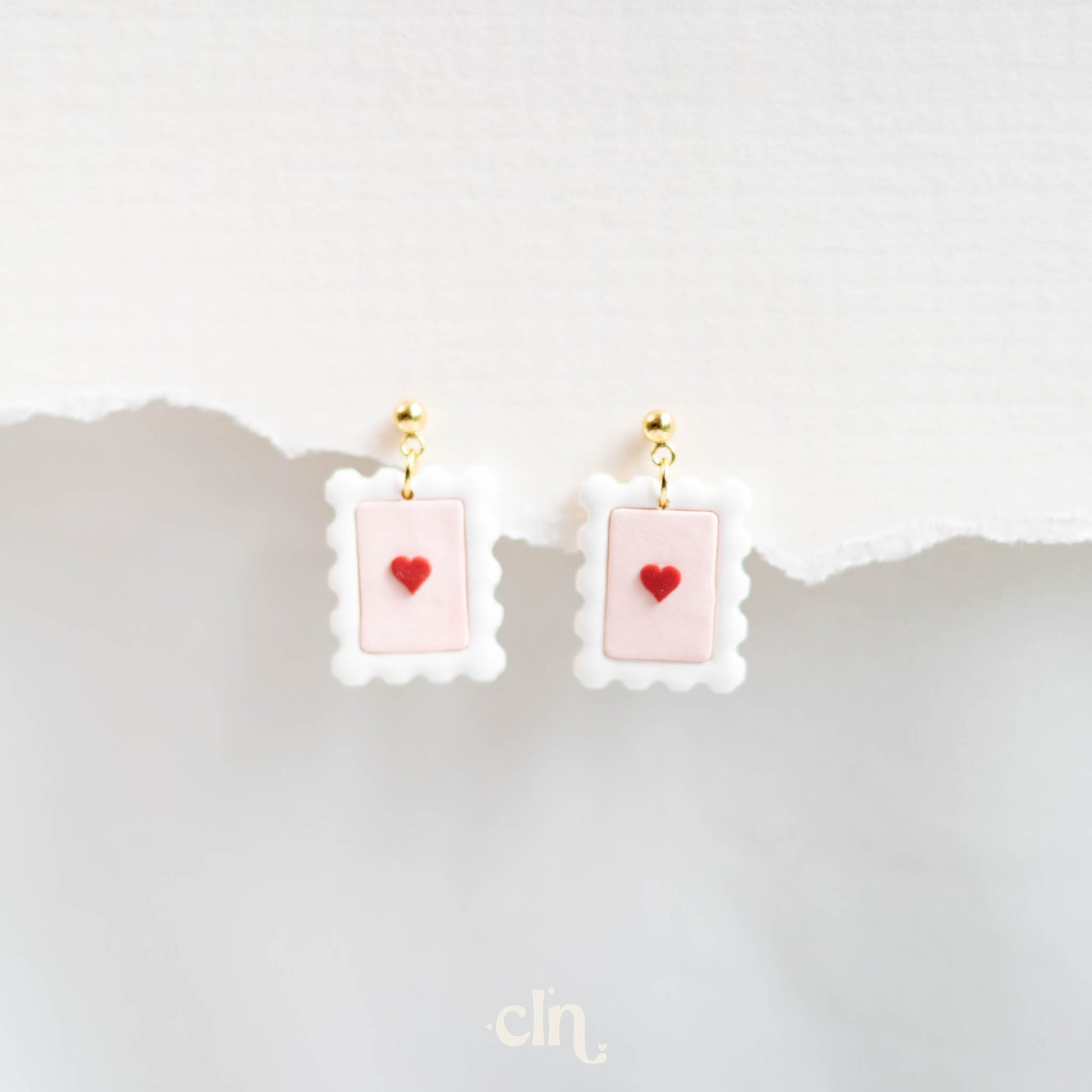 Valentine's stamps - Earrings - CLN Atelier