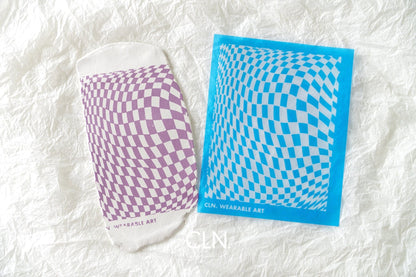 Warped Checkered silk screen - Silk screen - CLN Atelier